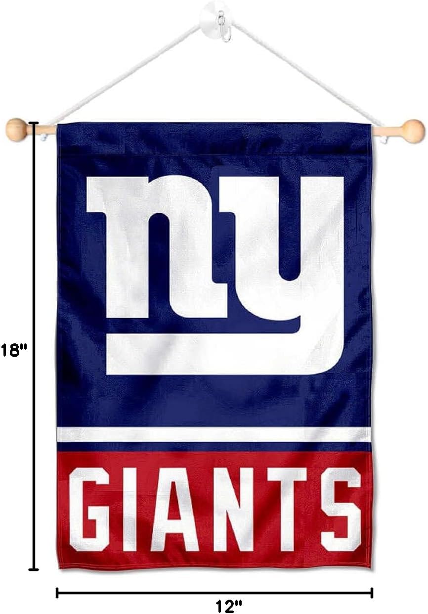 New York Giants Banner Window Wall Hanging Flag with Suction Cup