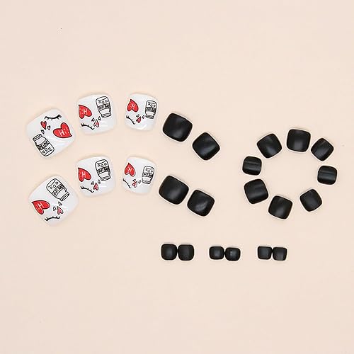 Miniatura 147 de Uñas postizas a presión con diseños de diamantes de imitación, uñas postizas reutilizables de cobertura completa con pestaña adhesiva, uñas postizas