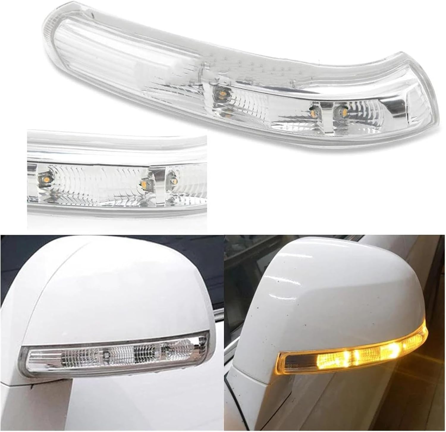 サイドマーカー ウインカー 車のサイドミラーライトシボレーキャプティバ 2007-2011 2012 2013 2 【バックミラーターンシグナルライトインジケーターランプストリーマーストリップ】