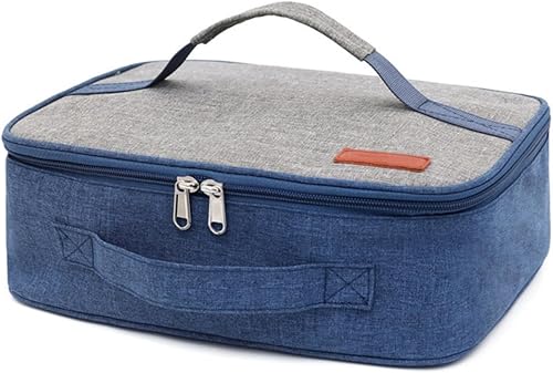 Lonchera pequeña para mujeres y hombres, bolsa de almuerzo reutilizable aislada, mini lonchera térmica, bolsa enfriadora portátil para el trabajo,