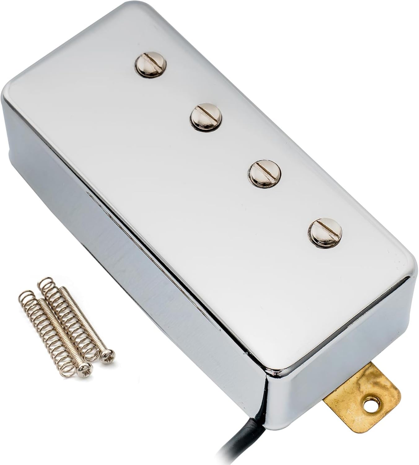 Artec MVBA4 Alnico 5 Covered Humbucker Neck Pickup 8.6K for LP or EPI Style 4-String Electric Bass, Chrome