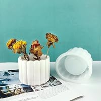 Vista 4 de Molde de silicona para macetas, moldes de hormigón, cilindro, resina epoxi, portavelas, soporte para bolígrafo, moldes de silicona, moldes