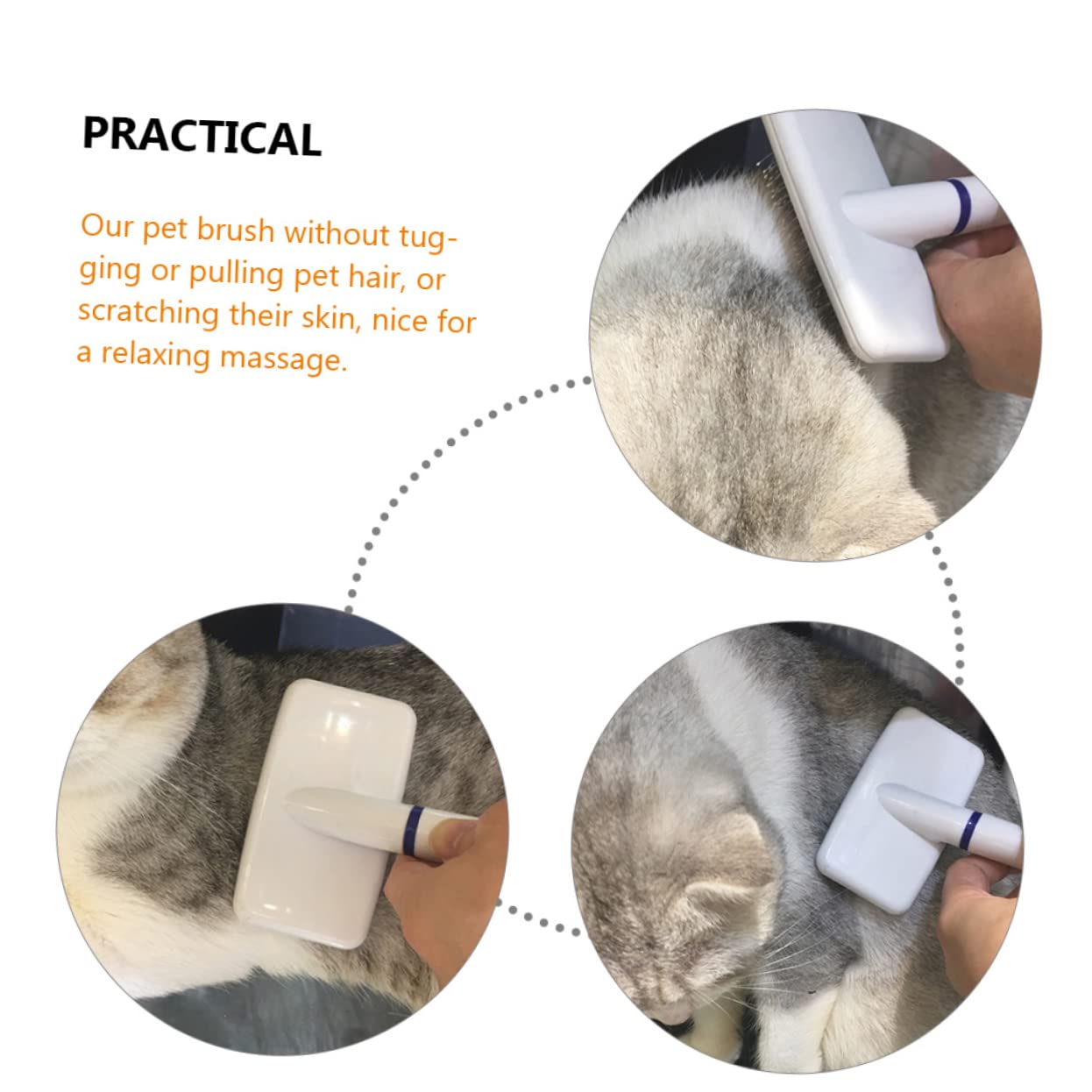 Peigne Pour Animaux De Compagnie Brosse De Toilettage Nettoie Poils Morts Élimine Nœuds Facile Utilisation Pour Chiens Chats