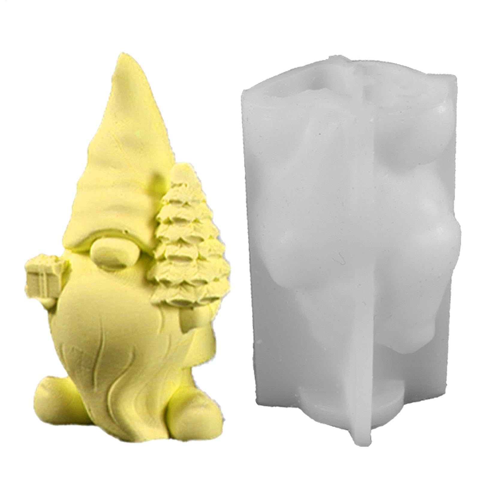Silicona - Bastidor de la Resina de la Forma, Molde Flexible de la Escultura del gnomo para la Pascua de Acción de Gracias