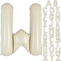 Vista 40 de TONIFUL Globo blanco crema de 40 pulgadas con números grandes del 0 al 9 (cero nueve), decoraciones de fiesta de cumpleaños, sesión de fotos