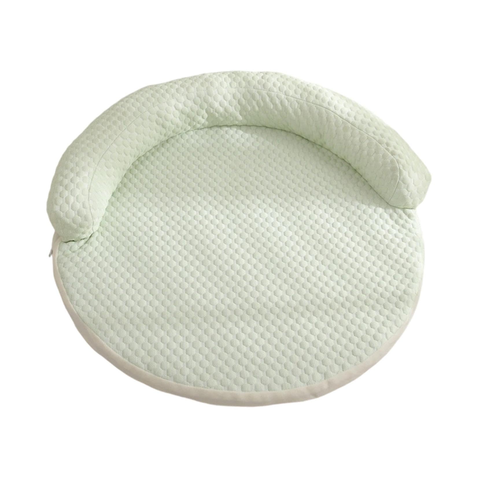 Cojín De Refrigeración Perros Mascota Verano Alfombrilla De Refrigeración Perros Cama Lavable Perros Refrescante Esterilla De Refrigeración Plegable Para Jardín Picnic (Light Green, 110x110cm)