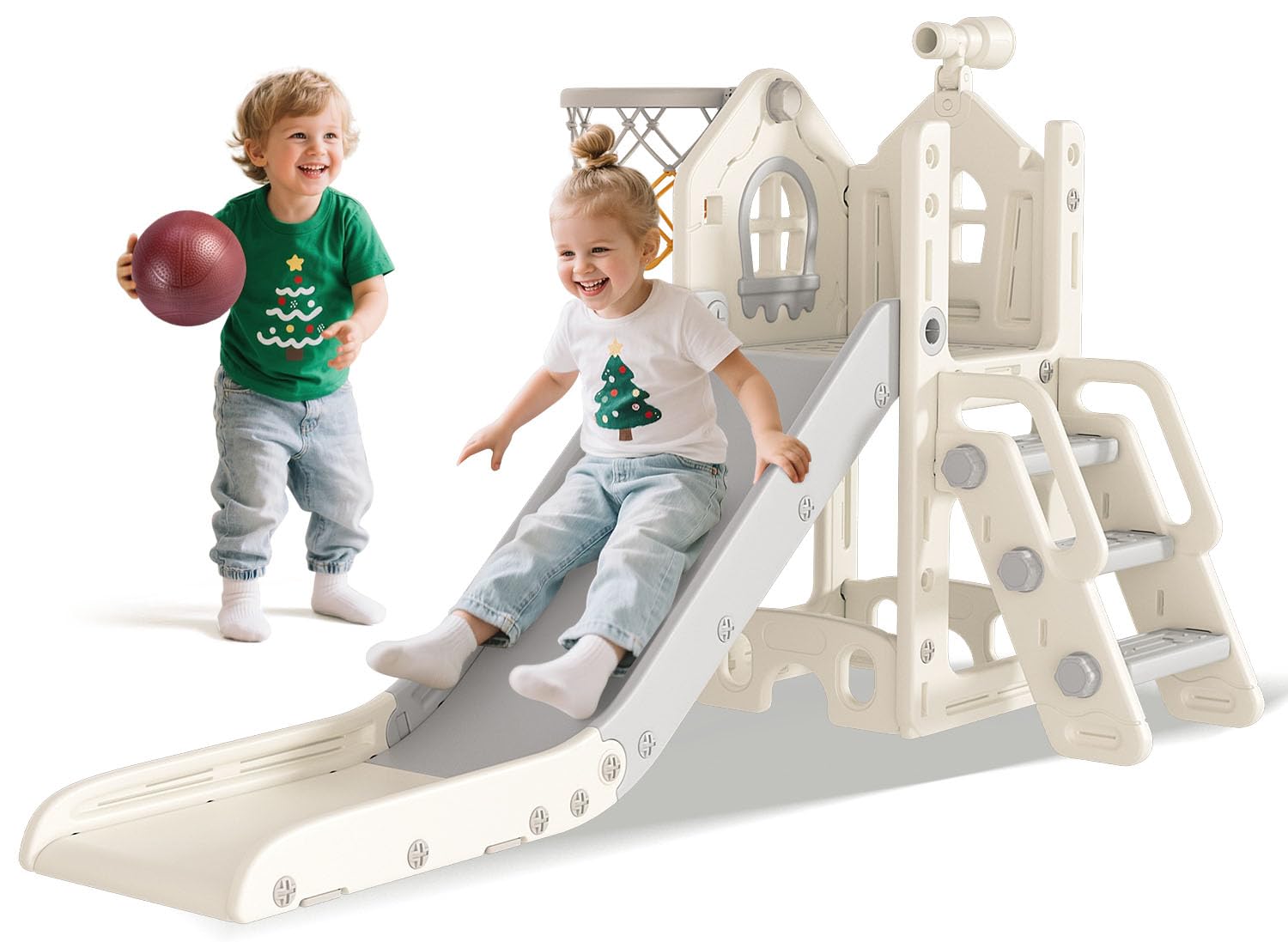 BIERUM 6-in-1 Toddler Slide