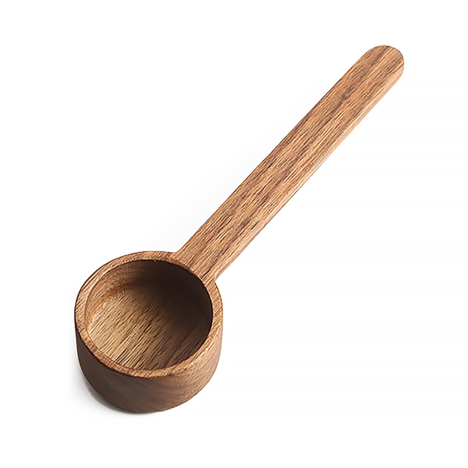 Houten Maatlepel, Lange Handvat Koffieschep 10g Maatlepel in Wulnut Hout Voor Gemalen Bonen Thee Melkpoeder Keuken Opdienen Soeplepel(Short Handle 8g