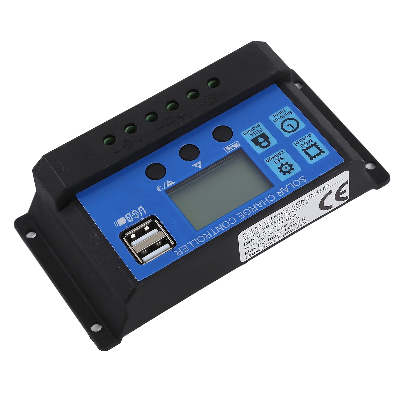 Panel Solar Monocristalino de 80W para RV Barco, Controlador de