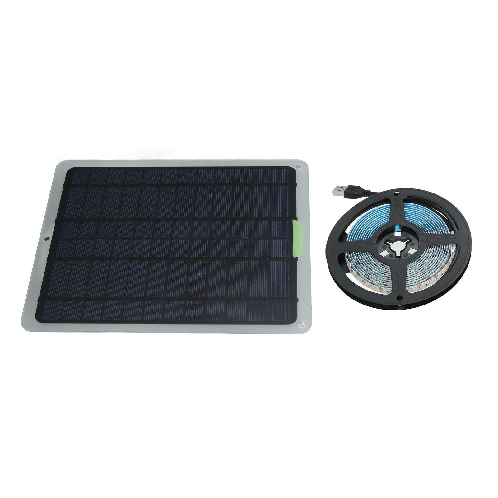 Tira de Luz Solar para Crecimiento de Plantas, 20 W IP65, Accesorios de Cultivo Impermeables, Lámpara LED con Caja de Batería para Invernadero, Jardín Hidropónico, Flores,