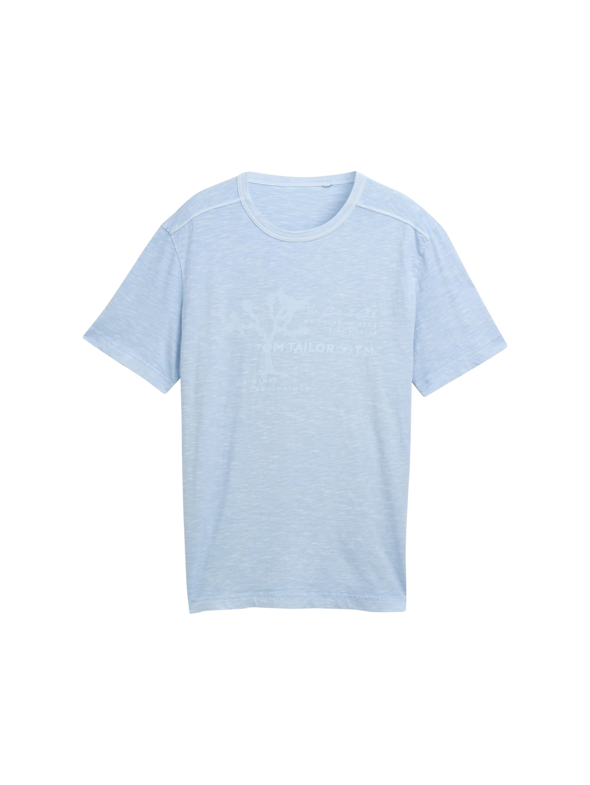 TOM TAILOR Herren Basic T-Shirt mit Print