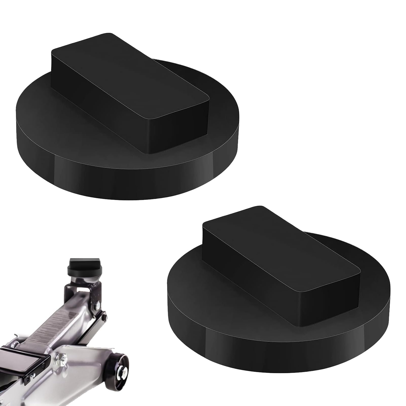 2 Caoutchouc Jack Pad Bloc De Cric Pour Mini - Coussinets De Levage Antidérapants