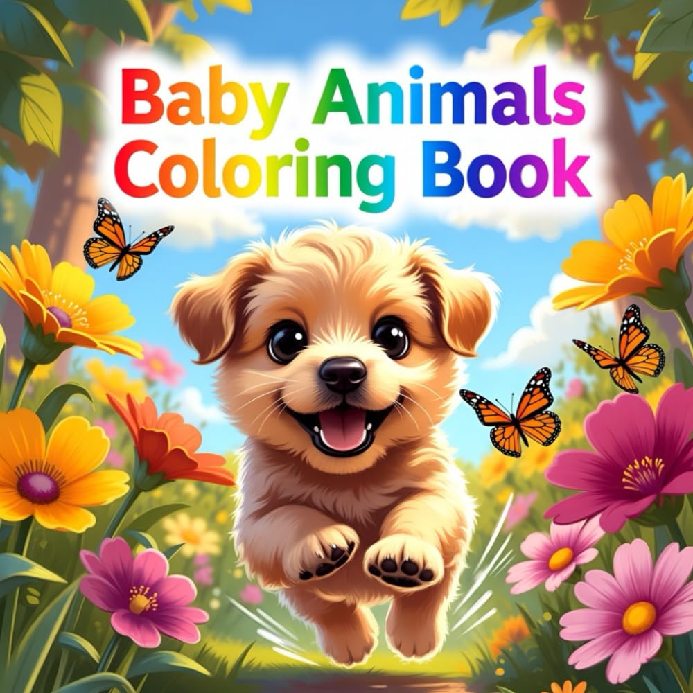 Cool Baby Arctic Animals Coloring Book for Kids - Lovable Penguin, Polar Bear, Seal, Walrus, Arctic Fox & Hare in Snowy Landscapes: Discover a Frosty Wonderland with Cute Snow Babies