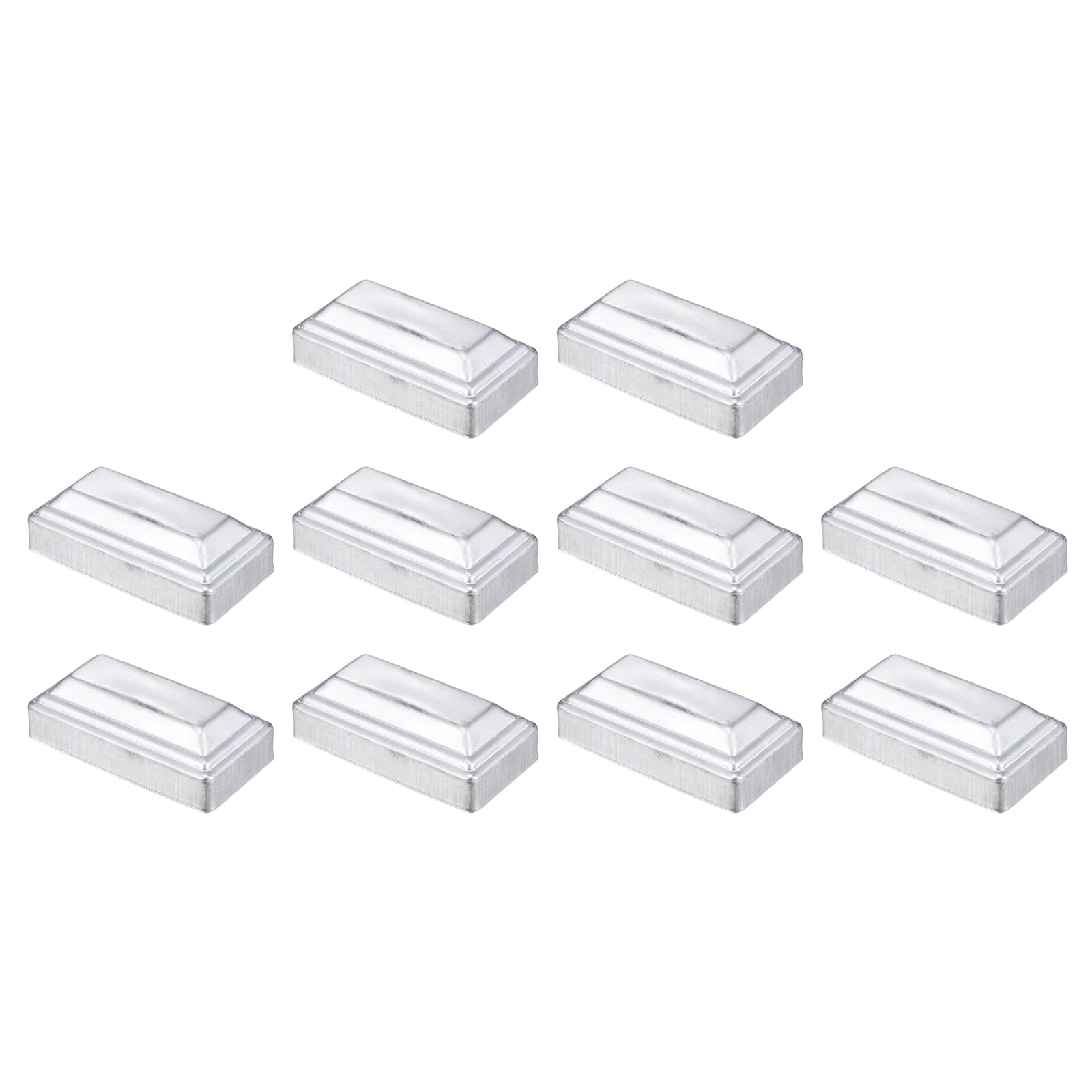 sourcing map 10Pcs Fence Post Cap Fit 3.2" x 1.6" OD Pipe,Deck Post Cover