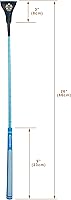Vista 9 de T TEKE 26" TWINKLE Ecuestre Whips, Cultivo de equitación con mango de golf, eje reflejo y slapper de cuero genuino de cola de pez