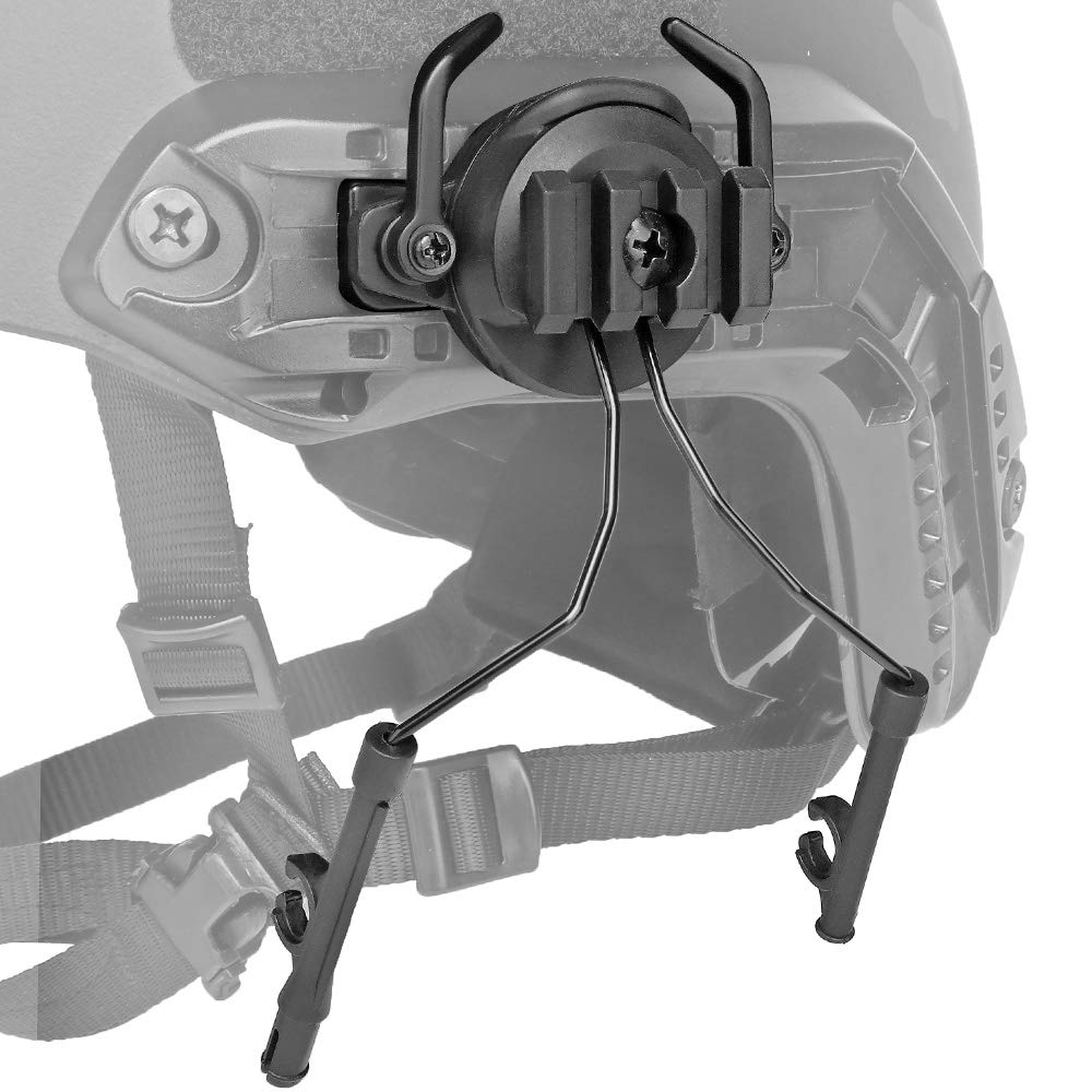 Staffa di Supporto per Cuffie da Softair per Casco tattico Adattatore per Cuffie Comtac