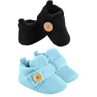 Star Fish Baby Boys & Girls 3 TO 6 Months Skin Friendly Comfortable Baby printed Booties (Sky Blue-COMBO-(2)-1235-1221)