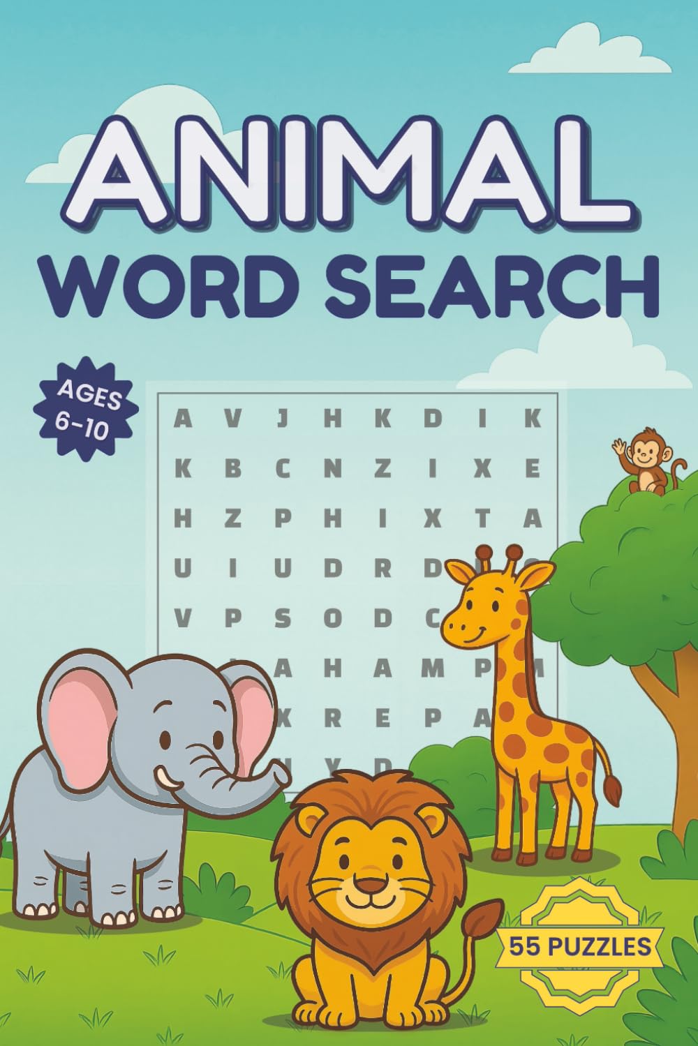 Animal Word Search for Kids Ages 6-10 | Fun Puzzles Featuring Zoo, Jungle, Farm & Ocean Animals: Fun & Educational Animal Word Search Puzzles for Kids ... Word Search Adventures for Kids Ages 6-10)