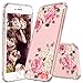 iPhone 6 Case, iPhone 6 Cover, MOSNOVO Floral Pink Rose Flower Clear Design Transparent Plastic Hard Case with TPU Bumper Protective Back Phone Case Cover for Apple iPhone 6/6s (4.7 Inch)