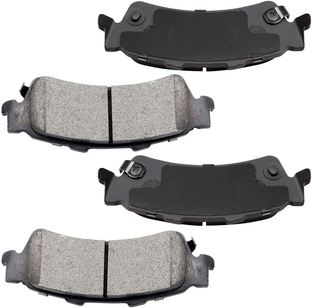 D792 Rear Disc Brake Pads Compatible with 1999-2006 GMC Sierra 1500, 1999-2006 Chevy Silverado 1500, 2000-2001 GMC Yukon, 2002-2003 Cadillac Escalade, 2006-2011 Cadillac DTS, 03-05 GMC Safari