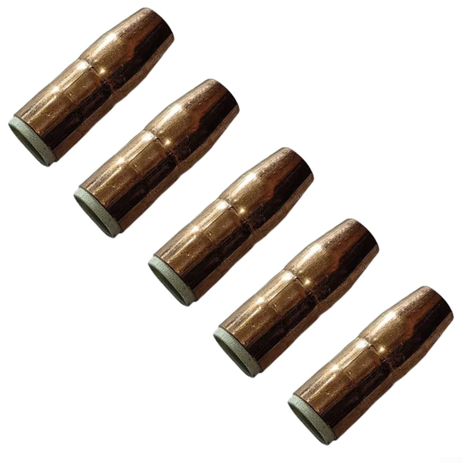 Ugelli di saldatura MIG in rame per torcia Miller MDX-250, punte di ricambio N-M1218C con ID 1/2" e incavo da 1/8", AccuLock Fit 5 pezzi