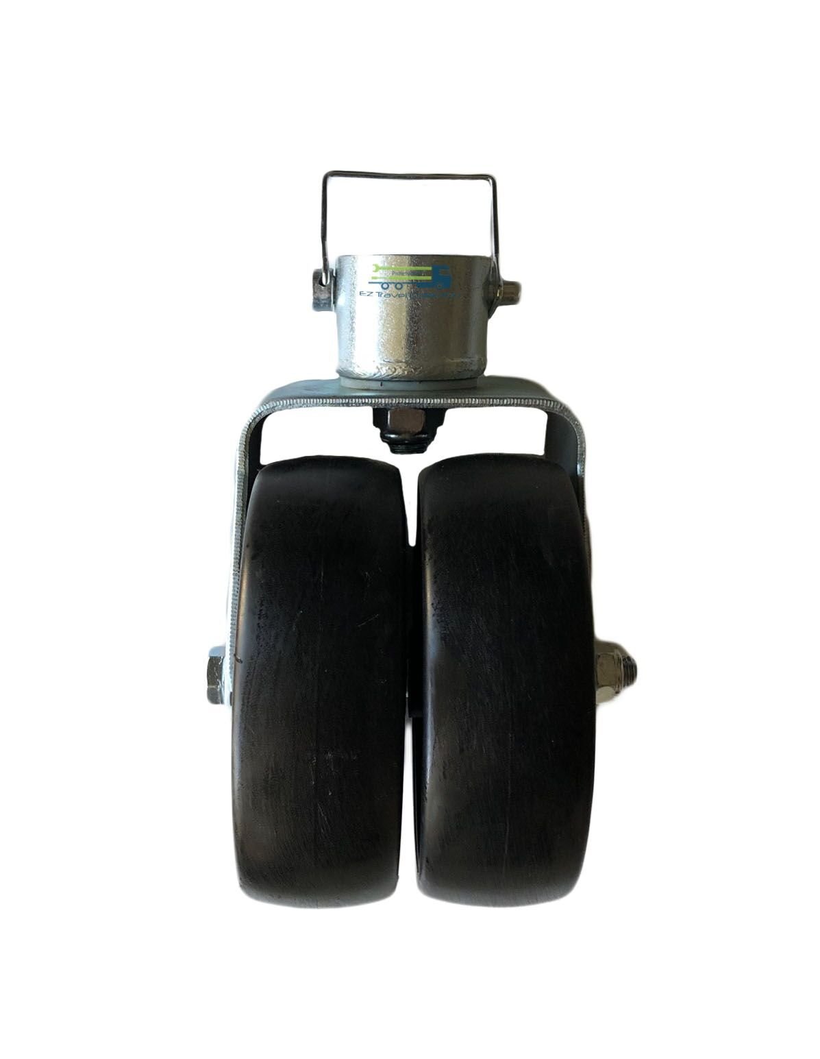 EZ Travel Collection Double Wheel Trailer Jack Caster with Pin (2500 Pound Rated)
