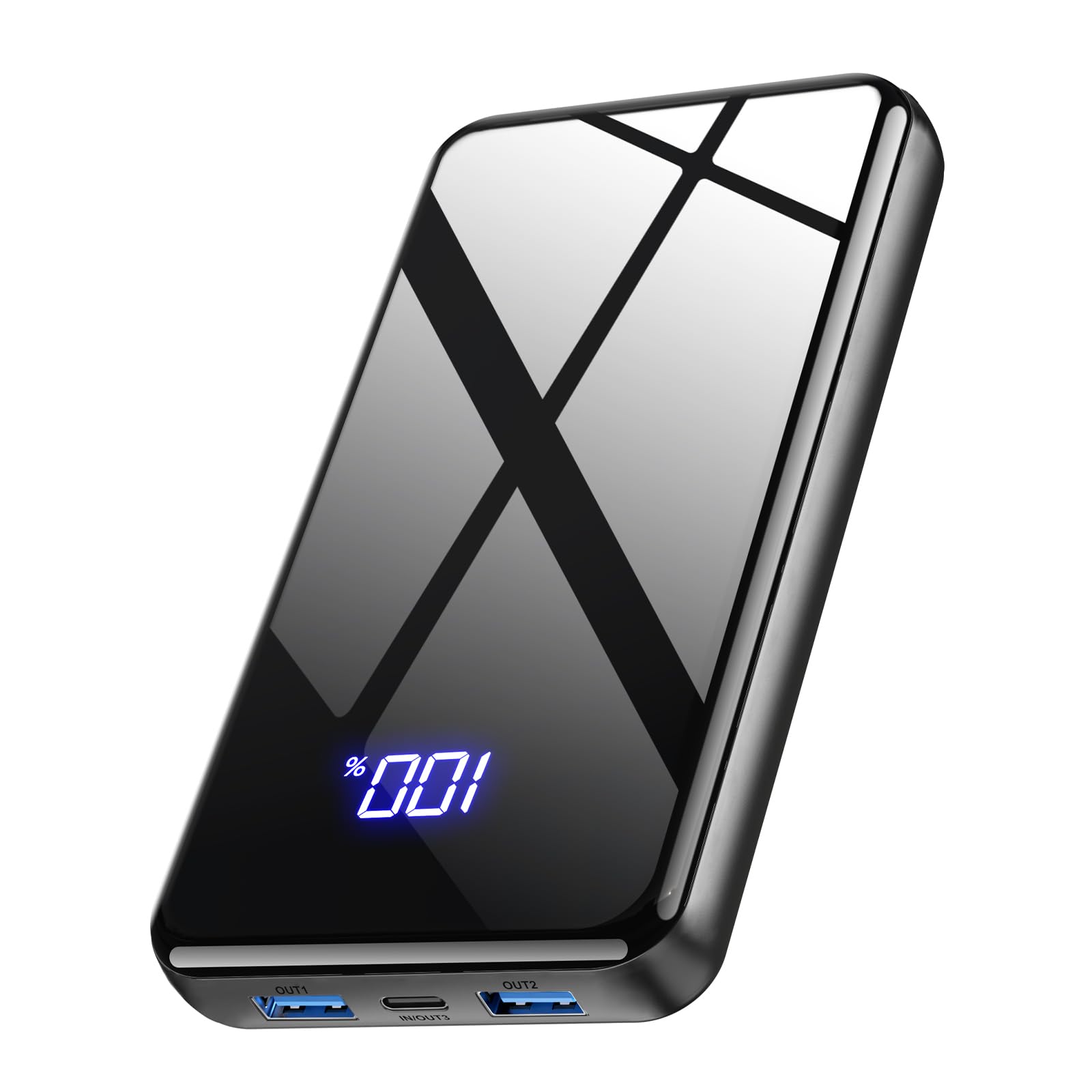 Power Bank, 26800mAh Portable Charger 22.5 W, Powerbank Fast Charging with USB C Input & Output, PD 3.0 QC 4.0, Mobile Phone Battery Pack Compatible with iPhone, Samsung Galaxy, iPad - darkgrey