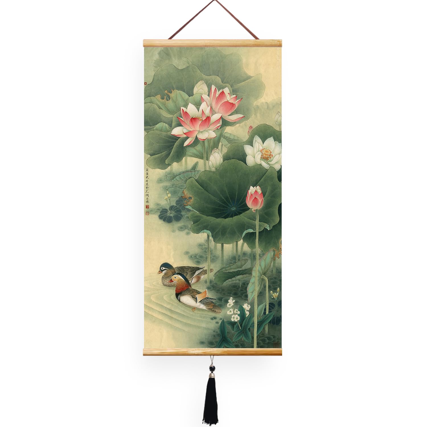 EAPEY Prints Chinese Scroll Hanging Japanese Wall Art Decor Home