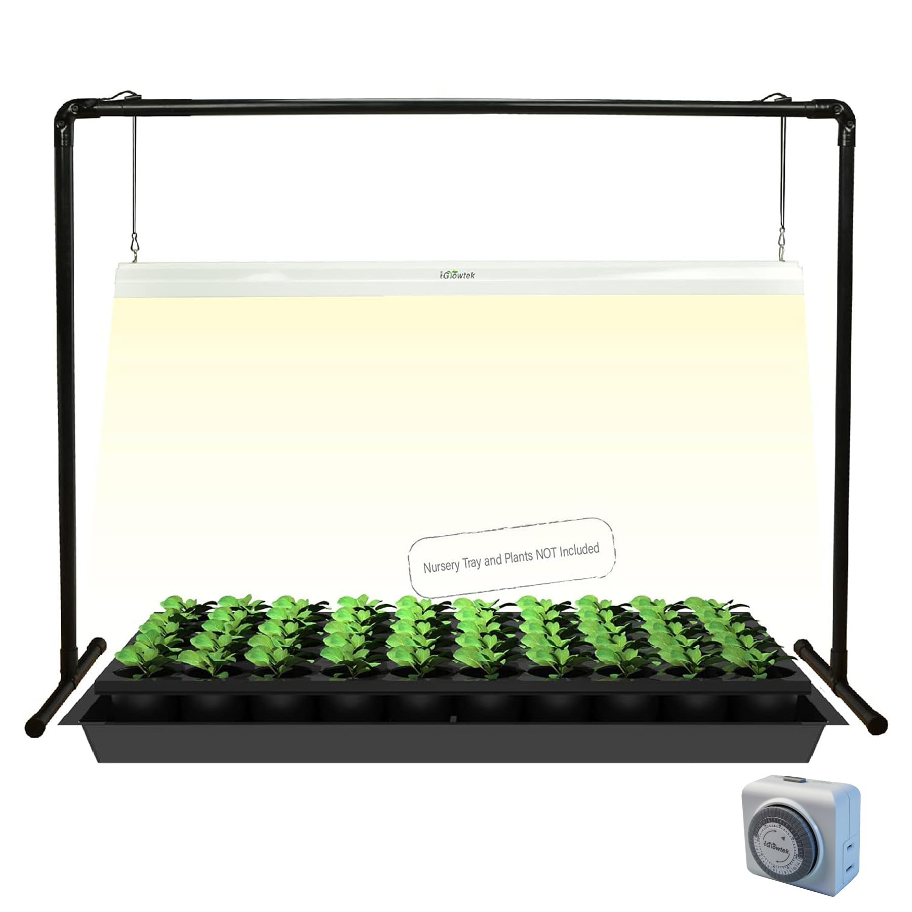 iGrowtek 2ft Iron Pipe LED Grow Light