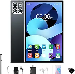 Tablet X13 Pro,12GB RAM,512GB ROM,Câmera Traseira 32MP, Câmera frontal de 16MP,Tela Imersiva de 10.1', Wifi, Android 12, 5G Dual-SIM (preto)
