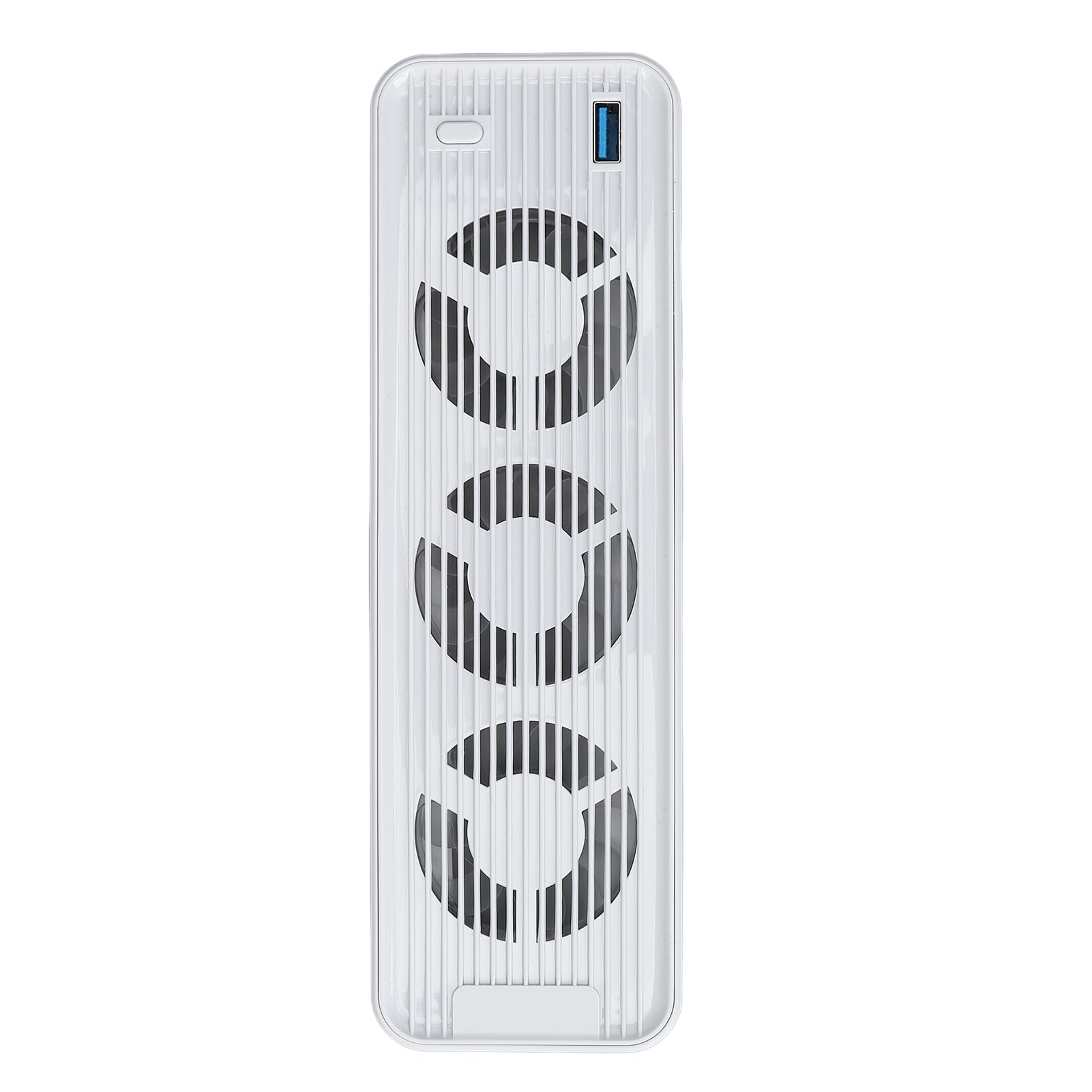 Ventola di Raffreddamento Console per PS5, Ventola Silenziosa per PS5 Aggiornata con 3 Ventole e HUB USB Extra, Effetto Lampada Blu, per Console di Gioco PS5 (WHITE)