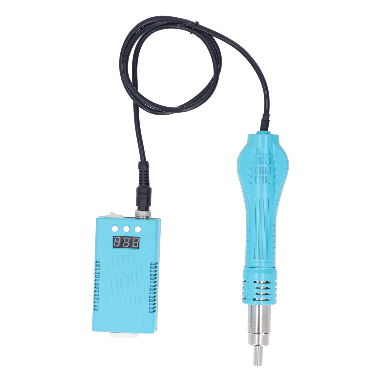 Kit de Pistola de Aire Caliente 700W LCD 100-480℃ Ajustable con 3 Boquillas para Soldadura Electrónica Mini Portátil Tubo Termorretráctil (Enchufe UE 220V 8A)