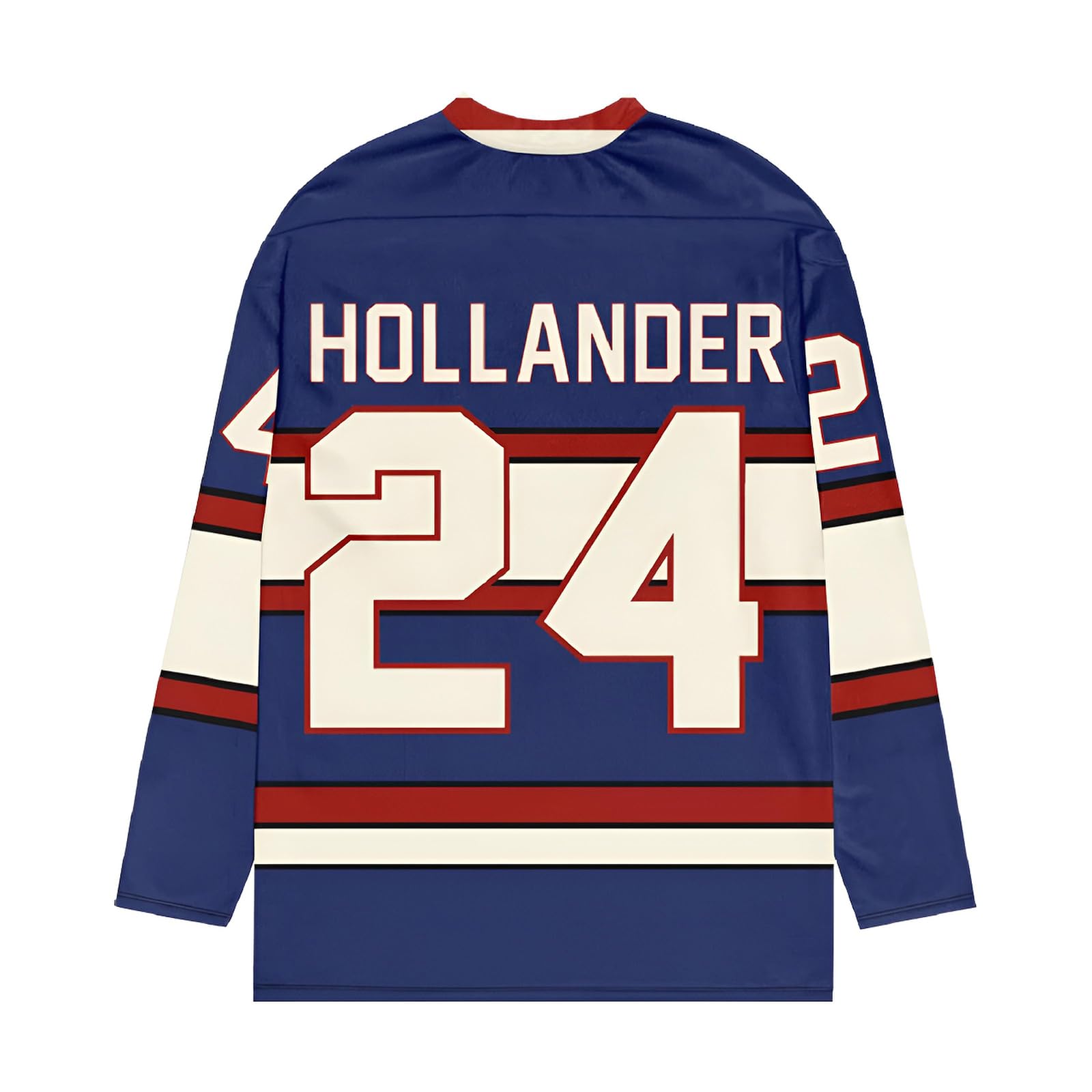 Generisch Heated Rivalry Merch Rozanov 81 24, Maglia da Hockey Ghiaccio a Maniche Lunghe con Scollo a V Unisex, Stile Sport & Streetwear