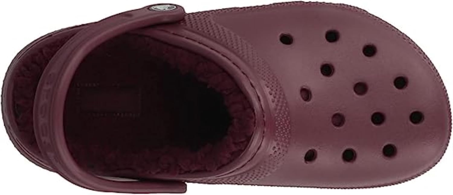 Crocs Unisex Adult Classic Lined Clog, Garnet, 5 Men/7 Women M US - Image 4
