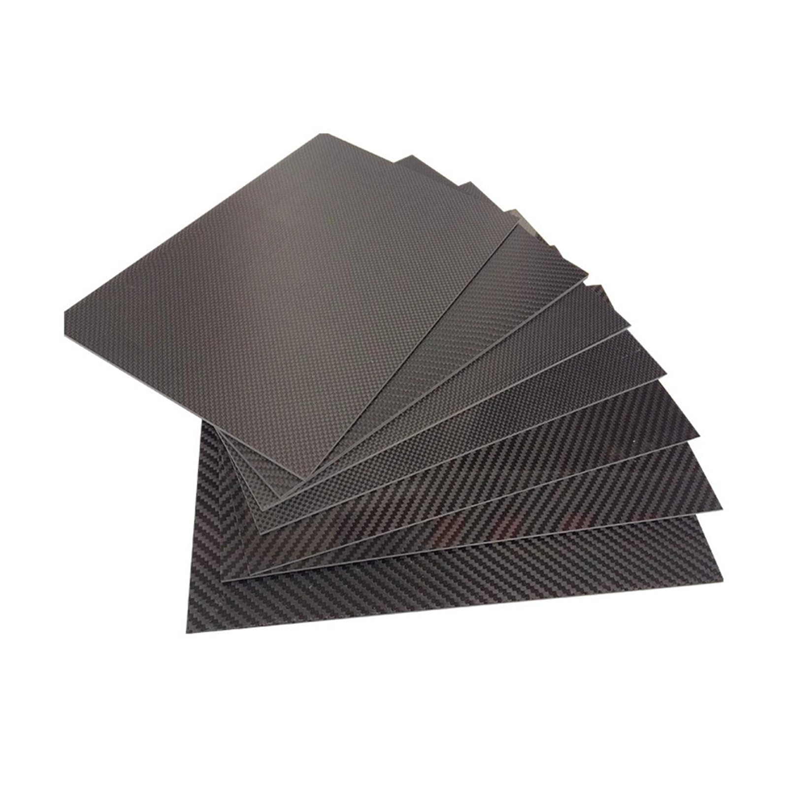 FASOLI 3K Carbon Faser Platte Blatt Bord Panel 400x500mm for RC Modell CNC Materialien Plain Twill Weave verbund Härte Material 1pc (Size : 3.0mm Twill Matte)