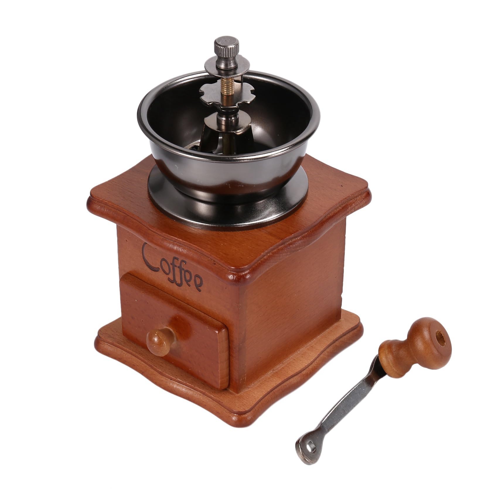 4X Kaffee Bohnen Manuelle Kaffee Hand Edelstahl Retro Kaffee Gewürz Mini Gratmühle mit Keramik