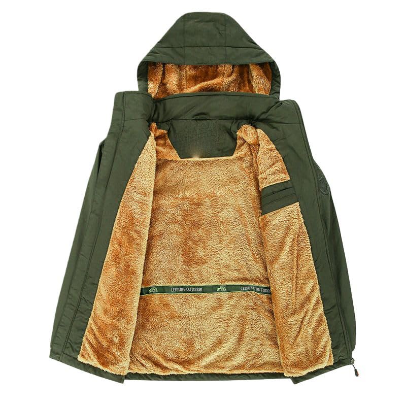 Chaqueta informal con capucha para hombre con acabados de calidad para otoño e invierno 4