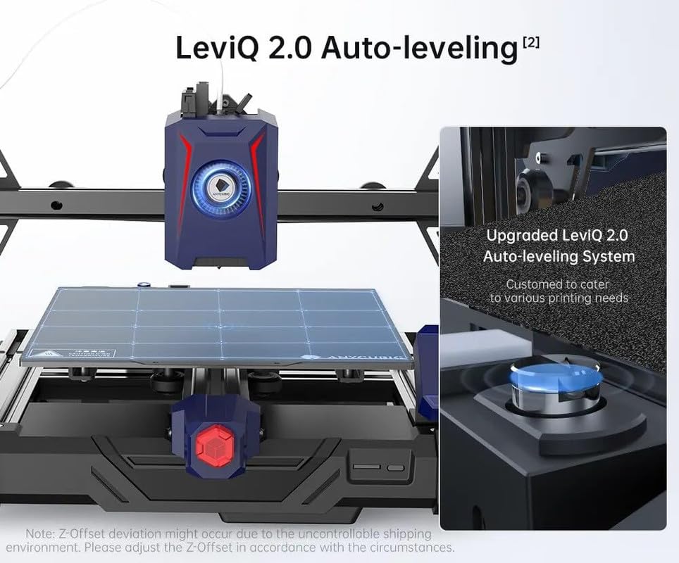 Image of 3IDEA Kobra 2 Neo 3D Printer, Upgraded 250mm /s Faster Printing, LeviQ 2.0 Auto-Leveling Smart 3D Printer with 3idea PLA Filament 1.75mm (Red) 1kg Combo