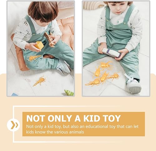 Miniatura 6 de Totority 15pcs Golden Beetle Modelo Juguetes Escarabajo de plástico falso Insectos realistas Broma Juguetes Broma Truco de miedo divertido broma