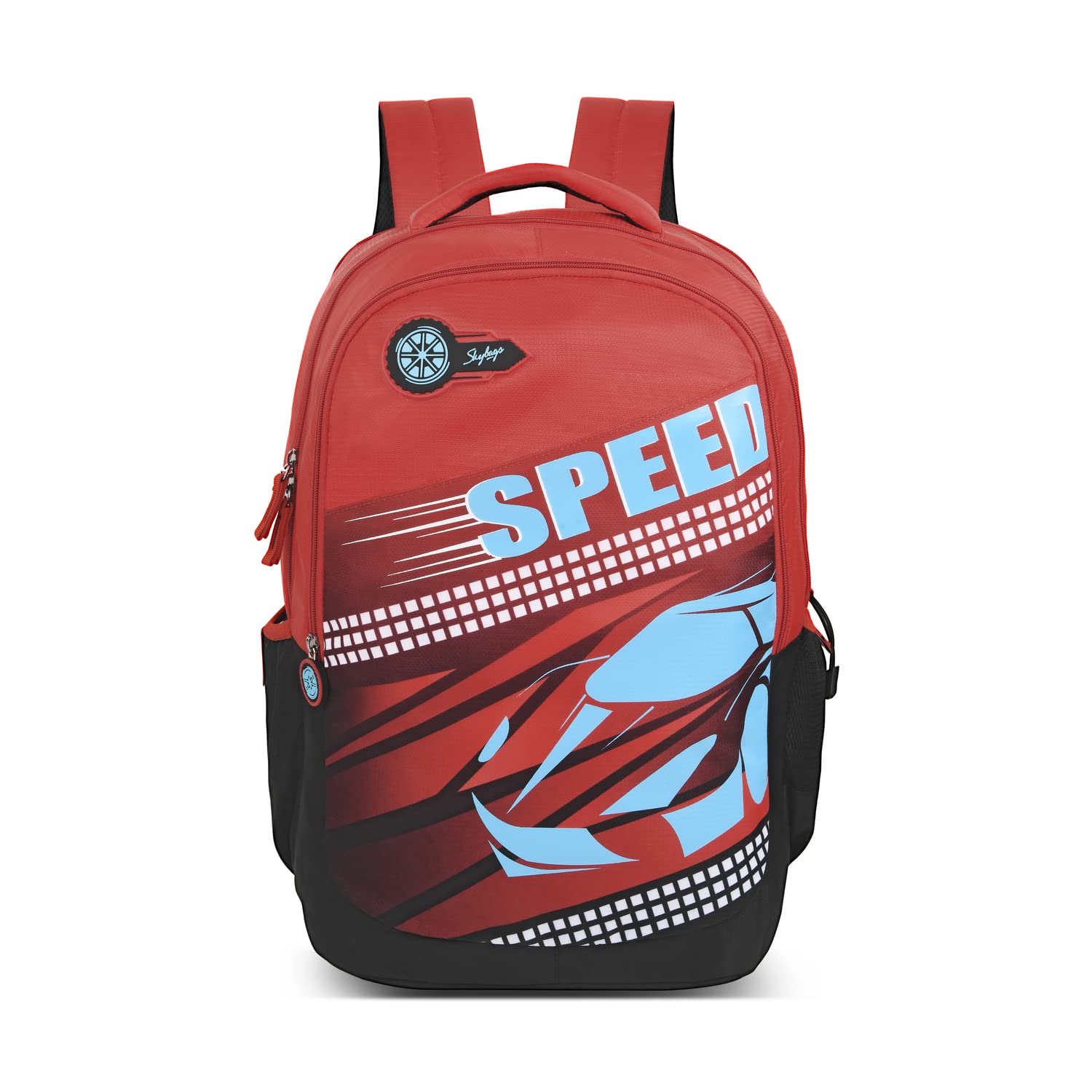 skybags Casual Backpack 30L with Rain Cover, 3 Compartment, Hidden Pocket, File Sleeve & Printed ID Tag | Imperial Red | Squad Plus-picture-15