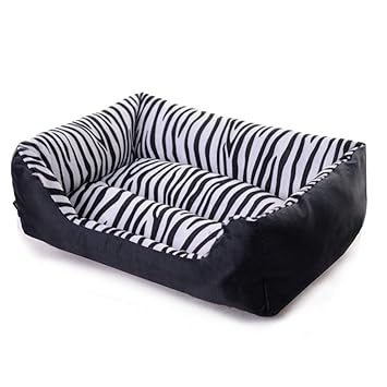 Comfy Waterproof Base Polyfiber Short Plush Dog/Cat's Sofa Bed (White, XL)