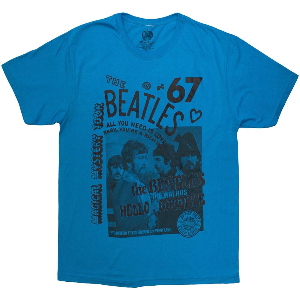 Rock Off officially licensed products The Beatles 1967 Strawberry Fields T Shirt XL