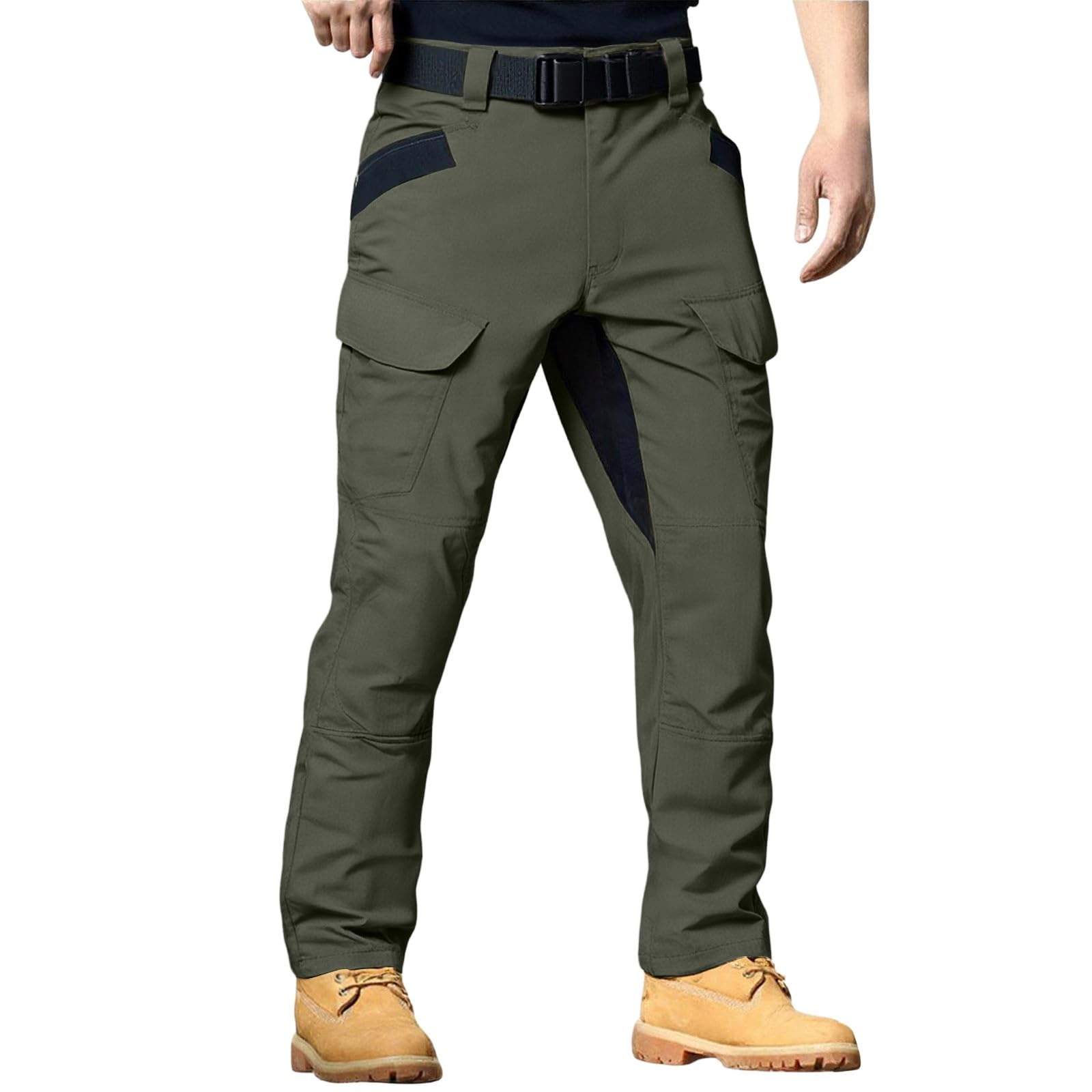 Cargo Pants for Men Work Construction Tactical Hiking Pants Waterproof Lightweight Ripstop Pant with Pockets