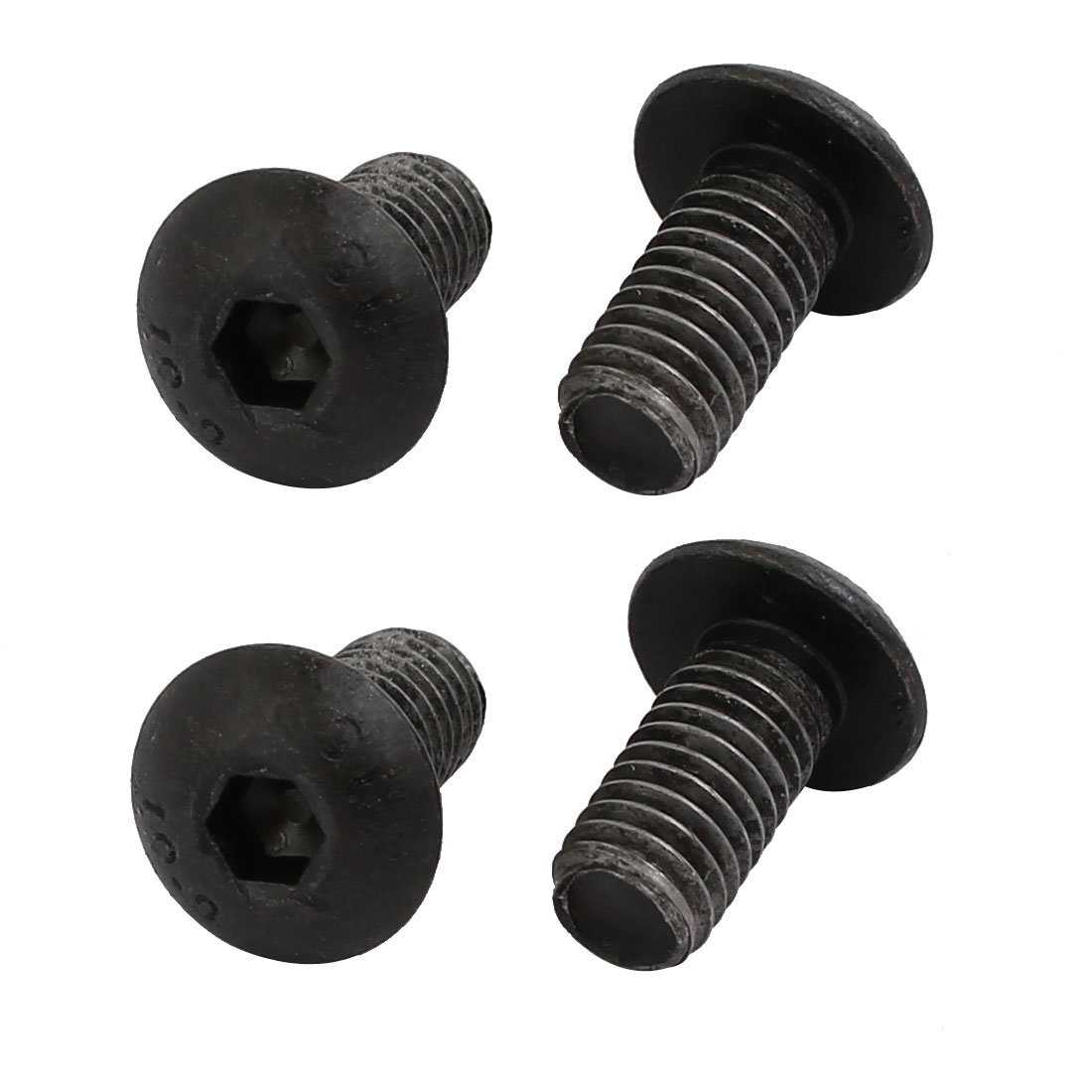Uxcell Black Sourcingmap 4Pcs M5x10mm 10.9 Grade Hex Socket Reverse Left Hand Thread Screw Bolt