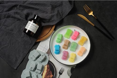 Miniatura 3 de Lindas bandejas para cubitos de hielo, molde de silicona para chocolate, moldes de cera derretida, bandejas de hielo de fácil liberación,