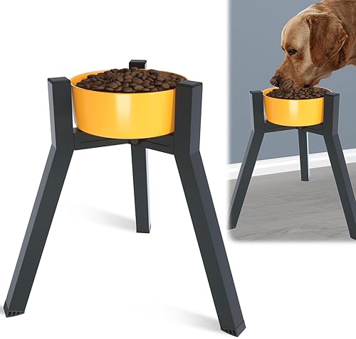 Miniatura 7 de SHAINFUN Soporte para cuencos para perros grandes y extragrandes, soporte elevado 2 en 1 ajustable para cuencos de 7 a 10.6 pulgadas de ancho,