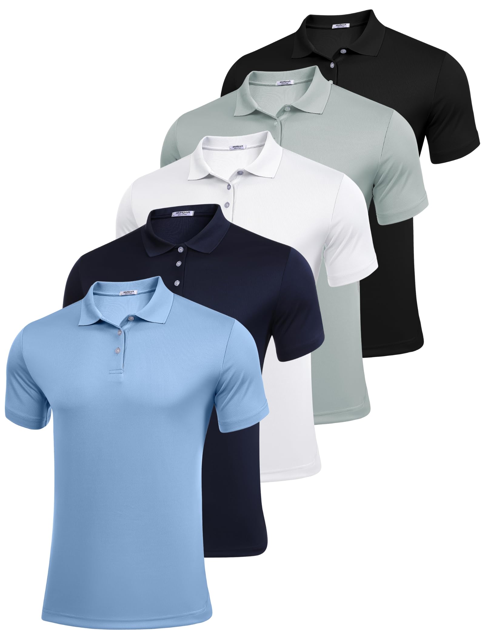 Sponsored Ad - Golf Polo Shirts for Men Quick Dry Short Sleeve Collared Shirt Slim Fit Summer Casual Polos Shirt