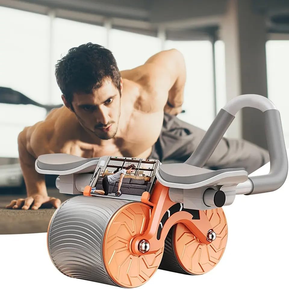 Choudhary Acupressure Ab Roller Set With Silent Knee Pad Mat For Exercise Gym,Abdominal Ab Roller With Phone Holder For Core Workout, Fitness & Exercise - Multicolor (B0CGZWSWL1) Amazon Price History, Amazon Price Tracker