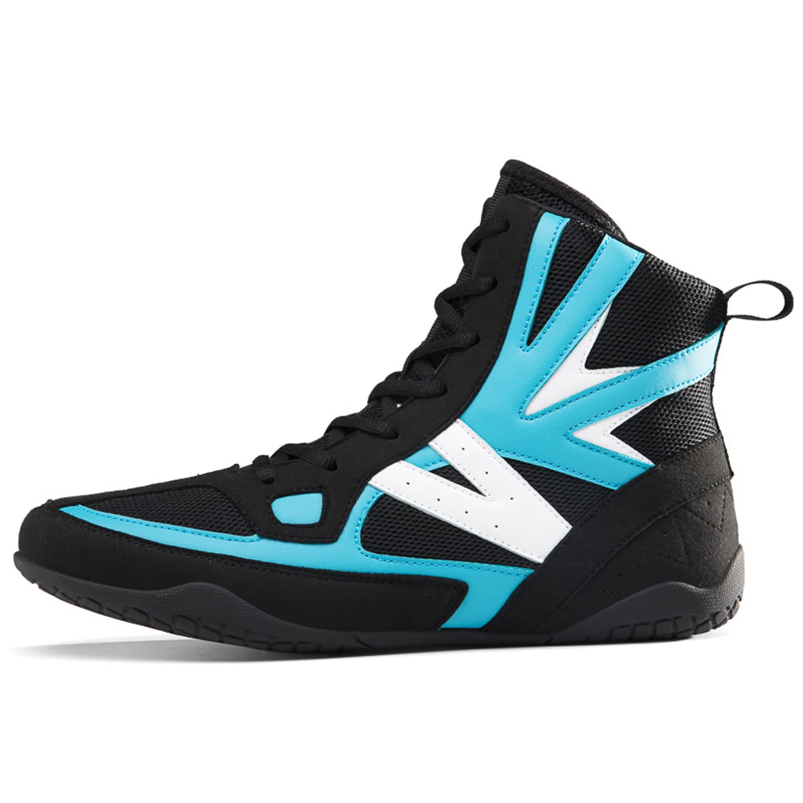 NGARY Zapatos de lucha libre para hombre, botas de levantamiento de pesas, de malla, ligeros, para culturismo, gimnasio, entrenamiento