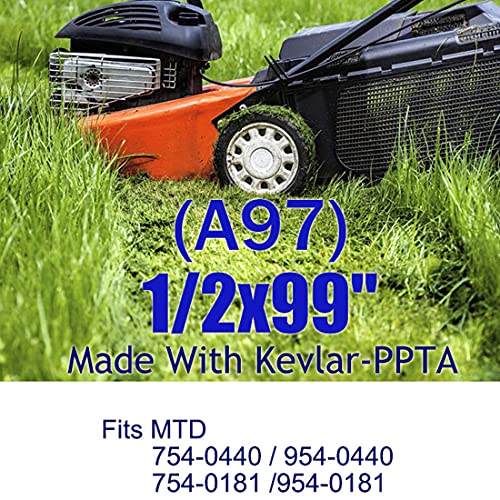 Lawn Mower Tractor Cutting Deck Blades Transmission Drive Belt for Lawn Mower MTD 754-0440 - Image 2